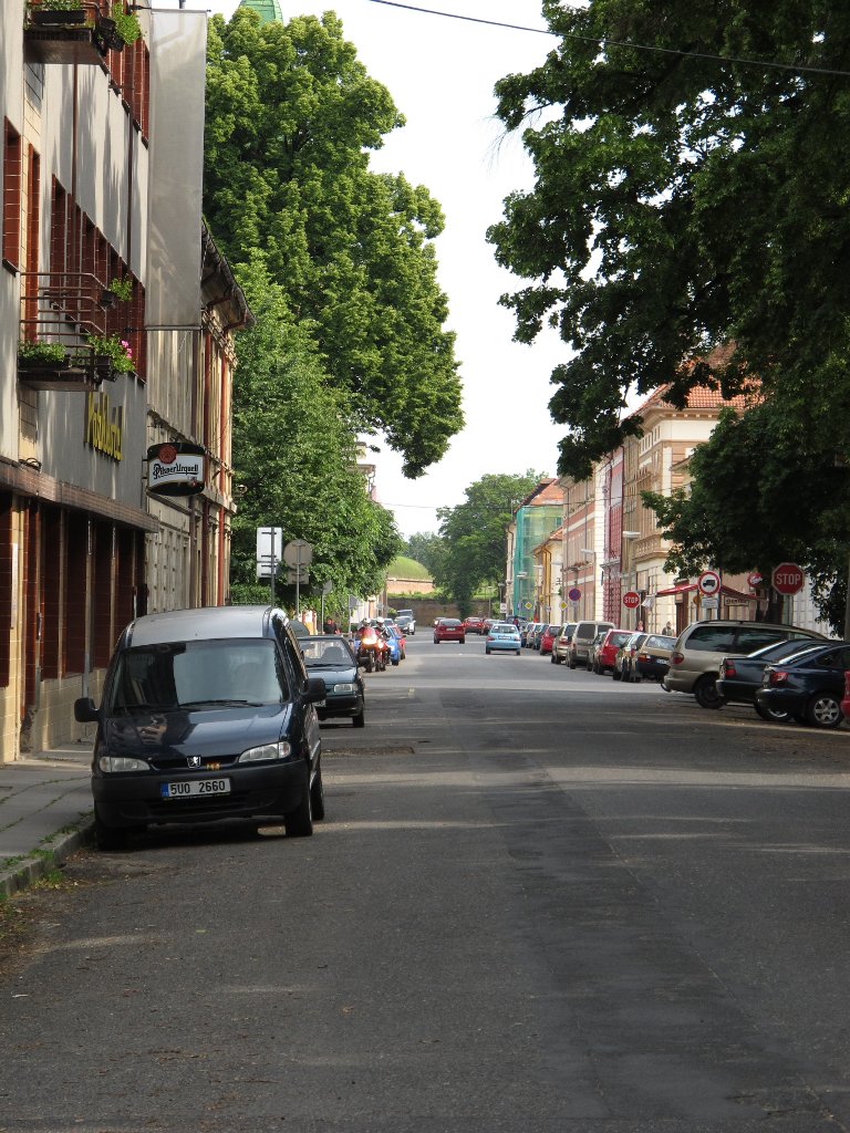 Máchova in Terezín (unter den Nazis erst L3, dann Lange Straße)