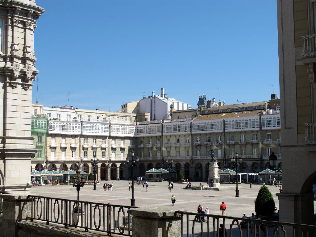 Plaza María Pita in La Coruña