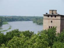 Blick auf die Elbe bei Dessau von der Wallwitzburg