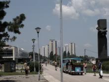 An der Donau-Promenade in Neu-Belgrad