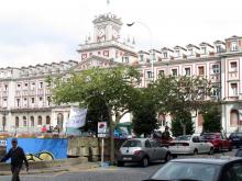 Ferrol: Wie derzeit überall in Spanien kampiert die aufgebrachte Jugend für "Richtige Demokratie jetzt" auf dem zentralen Platz der Stadt