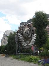 Im Muzeon Kunstpark sammeln sich seit 1991 abgeräumte Embleme und Statuen der Sowjet-Zeit.