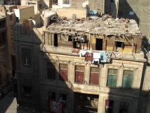 Vom Dach des Bashtak-Palastes: Die Armen richten sich in Kairo häufig auf den Dächern ein.